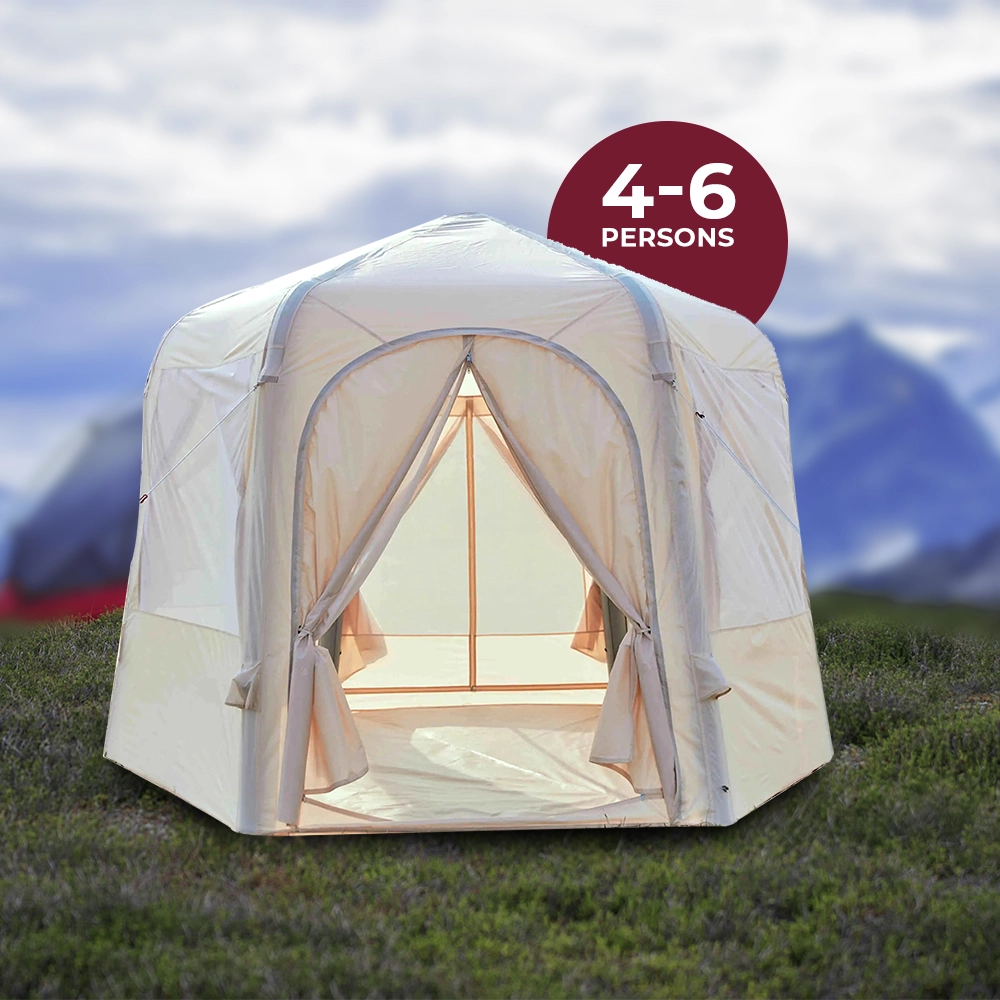 Toby’s Inflatable Tent 03 Camping Tent with Pump, 4-6 Person Glamping Tents, Easy Setup 4 Season Waterproof Windproof Outdoor Oxford Tent - Image 4