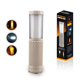 Toby’s CPL-T33 Multifunctional Camping Light–Rechargeable Lantern with Warm and White LED Compact Outdoor Flashlight for Hiking Emergency Use Tent Light USB Charging