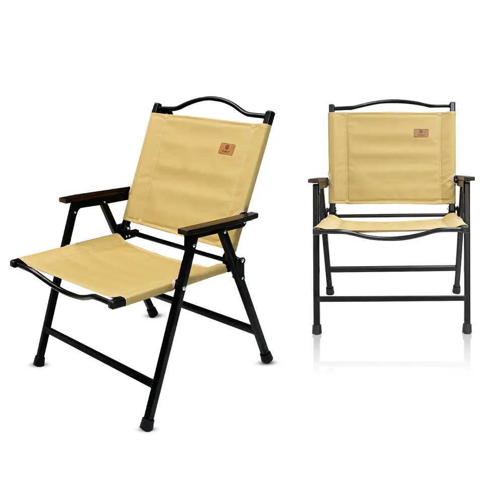 Tobys Set of 4 Folding Chairs With Folding Table - Lightweight Outdoor Camping Chair Table Set With Carry Bag Perfect For Outdoor - Image 2