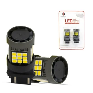 Tobys Super Bright Power T20 3157 36SMD LED Bulbs with 2835 Chip replacement for Back Up Reverse Brake Lights (White)