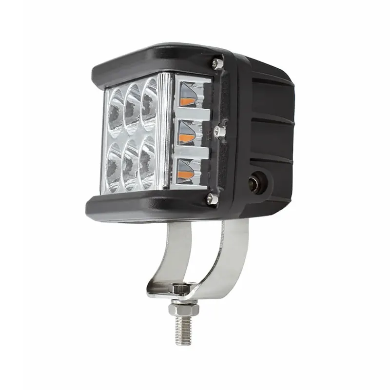 60W Side Shooter Amber White Work Light - Image 4
