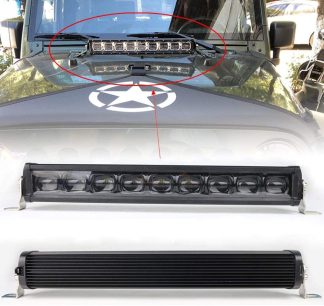 Laser TBS TGM 90W 21 Inch 6D Projector Lens LED Bull Bar Light Front Grille Driving Lamp with on/Off Wiring Harness Compatible with Offroad SUV ATV Truck Pickup Boat Jeep Wrangler JK