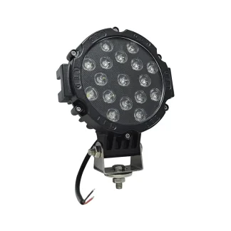 Toby's LED Spot Light, one piece 7 inches 51W Black Flood Beam LED Work Light Bar for Jeep, Truck, Car ATV SUV 4X4 Truck Driving Lamp
