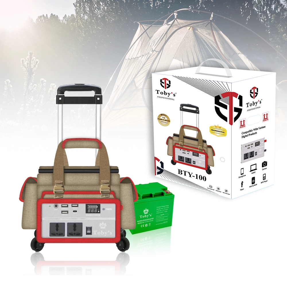 Toby's BTY 100 Highly Durable Battery 80000mAh Power Station, Rechargeable Battery With 500W Power Inverter