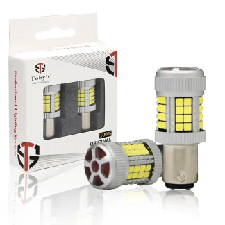 Tobys Super Bright Low Power 1157 40SMD LED Bulbs with 3030 Chip replacement for Back Up Reverse Brake Lights (White)