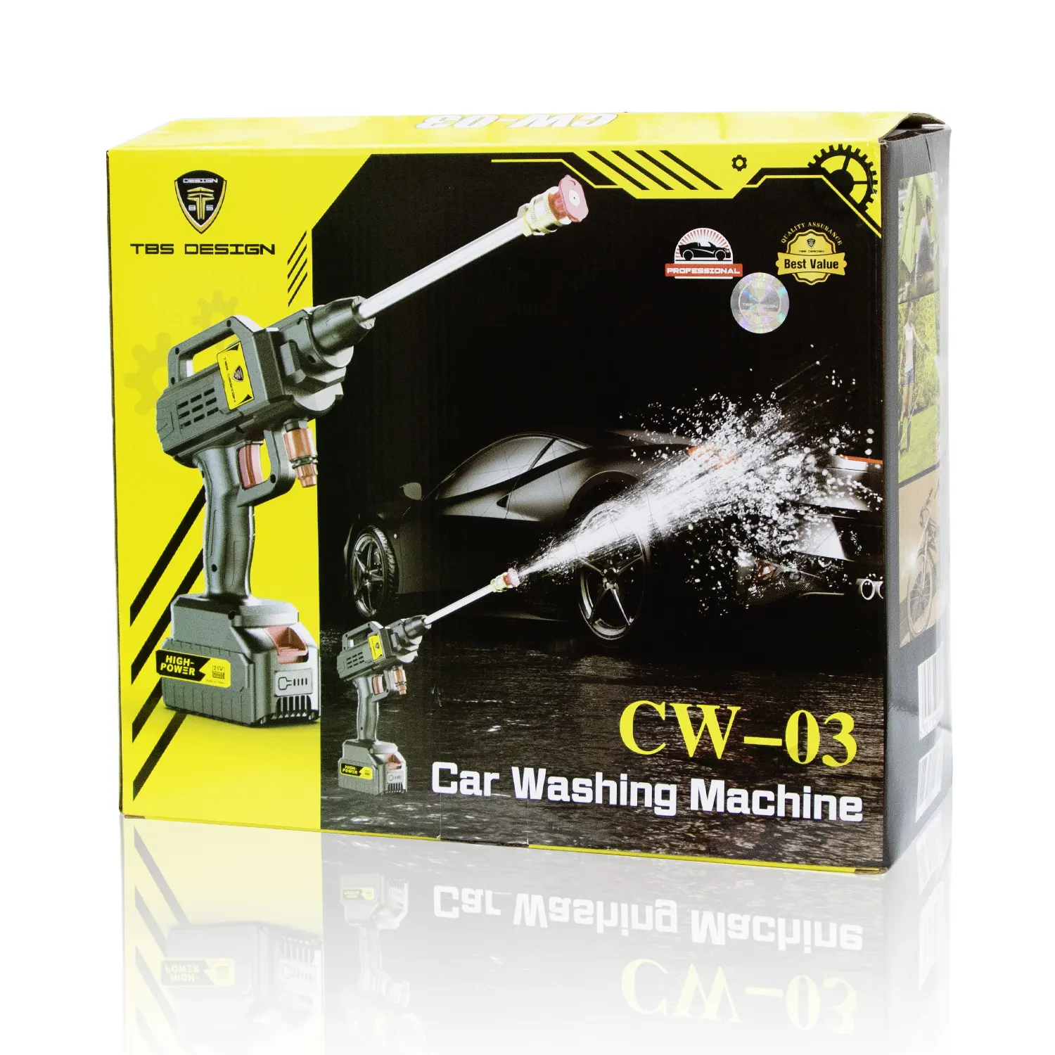 TBS CW-03 Portable Cordless High Pressure Sprayer Wireless Lithium Battery Car Washing Machine Rechargeable Garden Watering Gun - Image 10