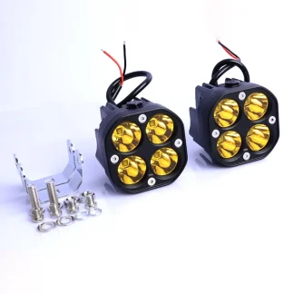 TBS S40 Yellow Waterproof Driving Off-Road Work Lights LED White Driving Fog Lights 2 Pieces Of 3 Inch 40W For Off-Road 4X4 Jeep