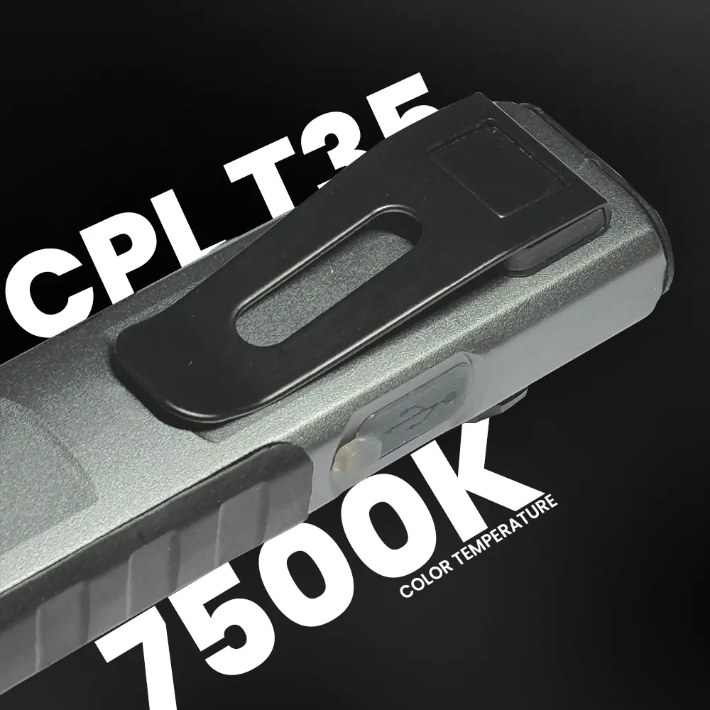 Tobys CPL T35 Rechargeable Work Light 750 Lumens 1500 mAh Battery Power Ultra-Thin Spot & Flood Flashlight - Image 6